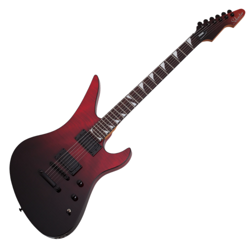 Guitarra Schecter Avenger Standard BB Blood Burst com Captadores Diamond Standard HH e Ponte TonePros TOM 3963