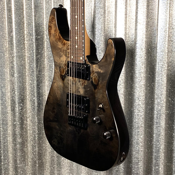 Guitarra Schecter C-1 Standard BFB Black Fade Burst Burl com Captadores Schecter USA SuperCharger Mach-6 HH e Ponte Hipshot Hardtail 3950