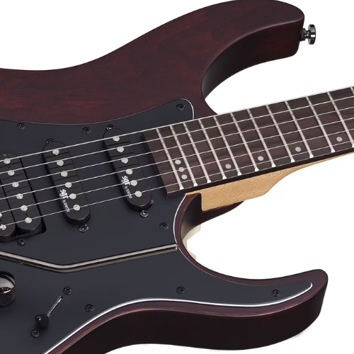 Guitarra Schecter Banshee-6 FR SGR WSN Walnut Satin com Captadores Schecter Diamond Plus HH e Ponte Floyd Rose Special 3857