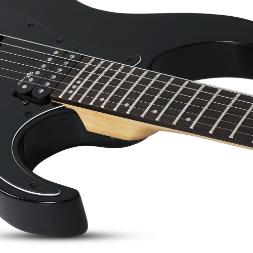Guitarra Schecter Banshee-6 SGR BLK Gloss Black com Captadores Schecter Diamond Plus HH e Ponte Tune-O-Matic 3851