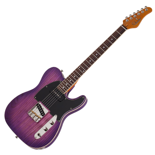 Guitarra Schecter PT Special PBP Purple Burst Pearl com Captadores Schecter Diamond VT-1 e V-90 e Ponte PT-H String-Thru 667