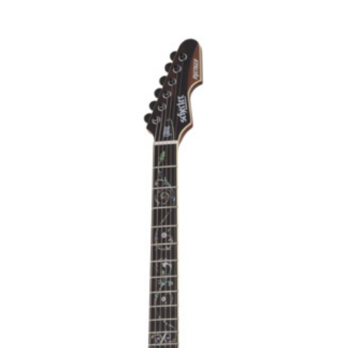 Guitarra Schecter Avenger Exotic ZIR Ziricote com Captadores Schecter USA Pasadena Plus e Pasadena Classic e Ponte TonePros Tune-O-Matic 581