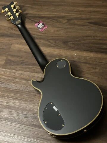 Guitarra Schecter Solo-II Custom ABSN Aged Black Satin com Captadores Schecter Diamond Plus HH e Ponte TonePros Locking Tune-O-Matic String-Thru 658
