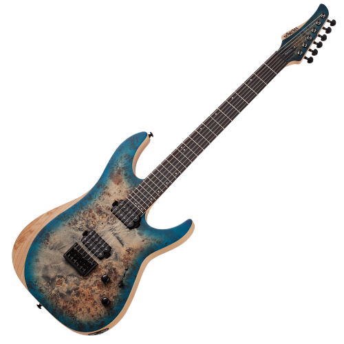 Guitarra Schecter Reaper-6 SSKYB Satin Sky Burst com Captadores Schecter Diamond Decimator HH e Ponte Schecter Custom Hardtail String-Thru 1501