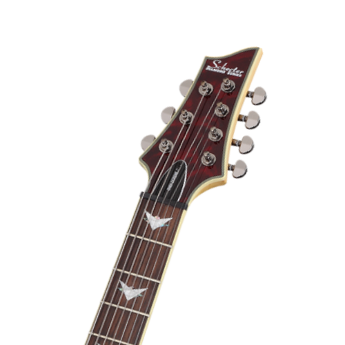 Guitarra Schecter Omen Extreme-7 BCH Black Cherry 7 Cordas com Captadores Schecter Diamond Plus HH e Ponte Tune-O-Matic 2008