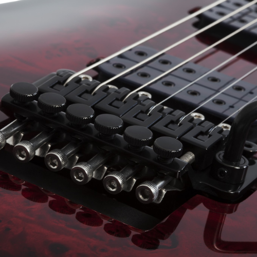 Guitarra Schecter Omen Elite-6 FR BCB Black Cherry Burst com Captadores Schecter Diamond Heretic HH e Ponte Floyd Rose Special 2453