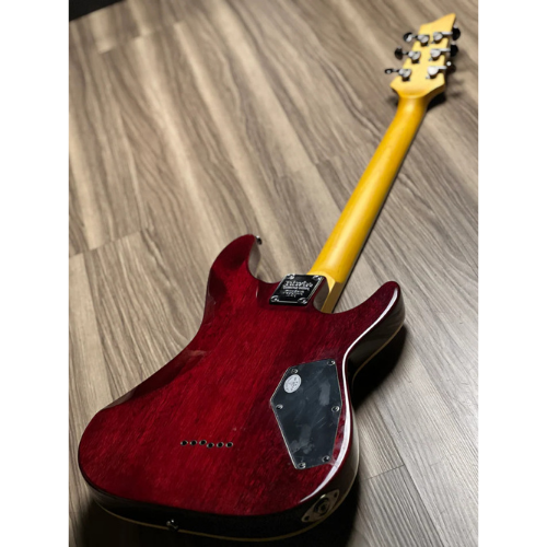 Guitarra Schecter Omen Extreme-6 LH BCH Black Cherry com Captadores Schecter Diamond Plus HH e Ponte Tune-O-Matic 2009