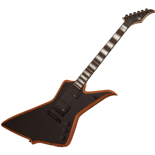 Guitarra Schecter Wylde Audio Blood Eagle MBO Mahogany Blackout com Captadores EMG 81/85 e Ponte TonePros 4520