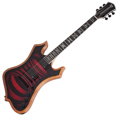 Guitarra Schecter Wylde Audio Nomad RedRum Vortex com Captadores EMG 81/85 e Ponte TonePros 4536
