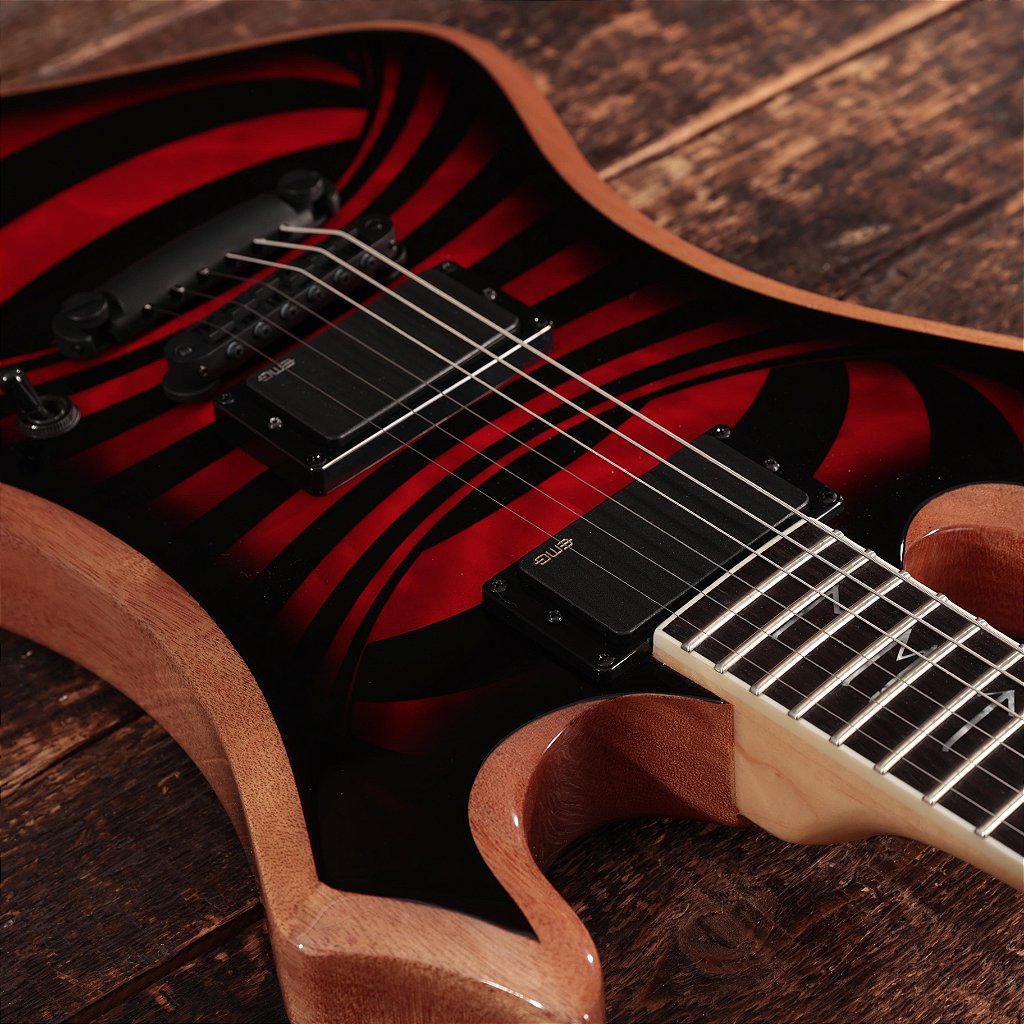 Guitarra Schecter Wylde Audio Nomad RedRum Vortex com Captadores EMG 81/85 e Ponte TonePros 4536