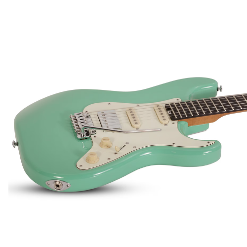 Guitarra Schecter Nick Johnston Traditional H-S-S AG Atomic Green com Captadores Schecter Pasadena Plus/Schecter Pasadena HSS e Ponte Schecter 2-Point Tremolo 1540
