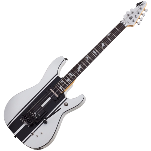 Guitarra Schecter DJ Ashba SWHT Satin White com Captadores Sustainiac/EMG 81 e Ponte Floyd Rose 1500 279