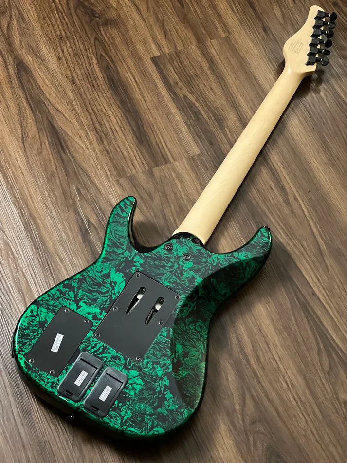 Guitarra Schecter Sun Valley Super Shredder FR S GR Green Reign com Captadores Schecter USA Pasadena HSS e Ponte Floyd Rose Special 1247