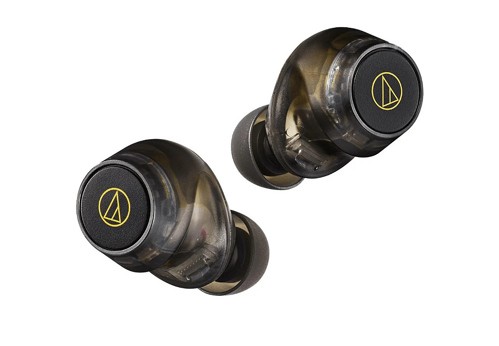 Fone de Ouvido Audio-Technica ATH-CKS30TW+ TBK True Wireless ANC Graves Solid Bass até 20h Transparent Black