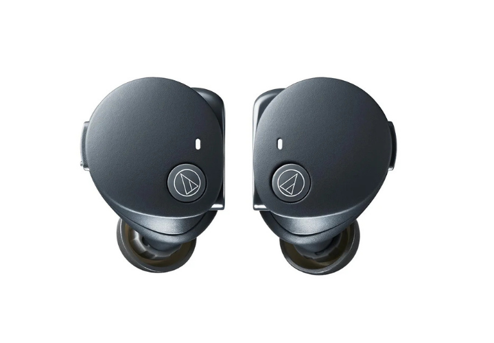Fone de Ouvido Audio-Technica ATH-CKS50TW2 BK True Wireless ANC Hybrid Drivers 9mm Solid Bass Bateria 65h Magnetic Switch Black