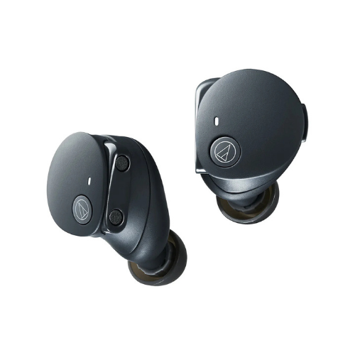 Fone de Ouvido Audio-Technica ATH-CKS50TW2 BK True Wireless ANC Hybrid Drivers 9mm Solid Bass Bateria 65h Magnetic Switch Black