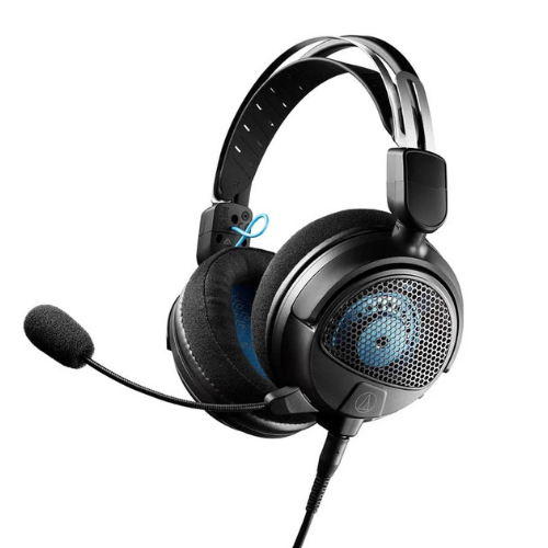 Headset Gamer Audio-Technica ATH-GDL3BK Preto Open-Back de Alta Fidelidade com Microfone Destacável