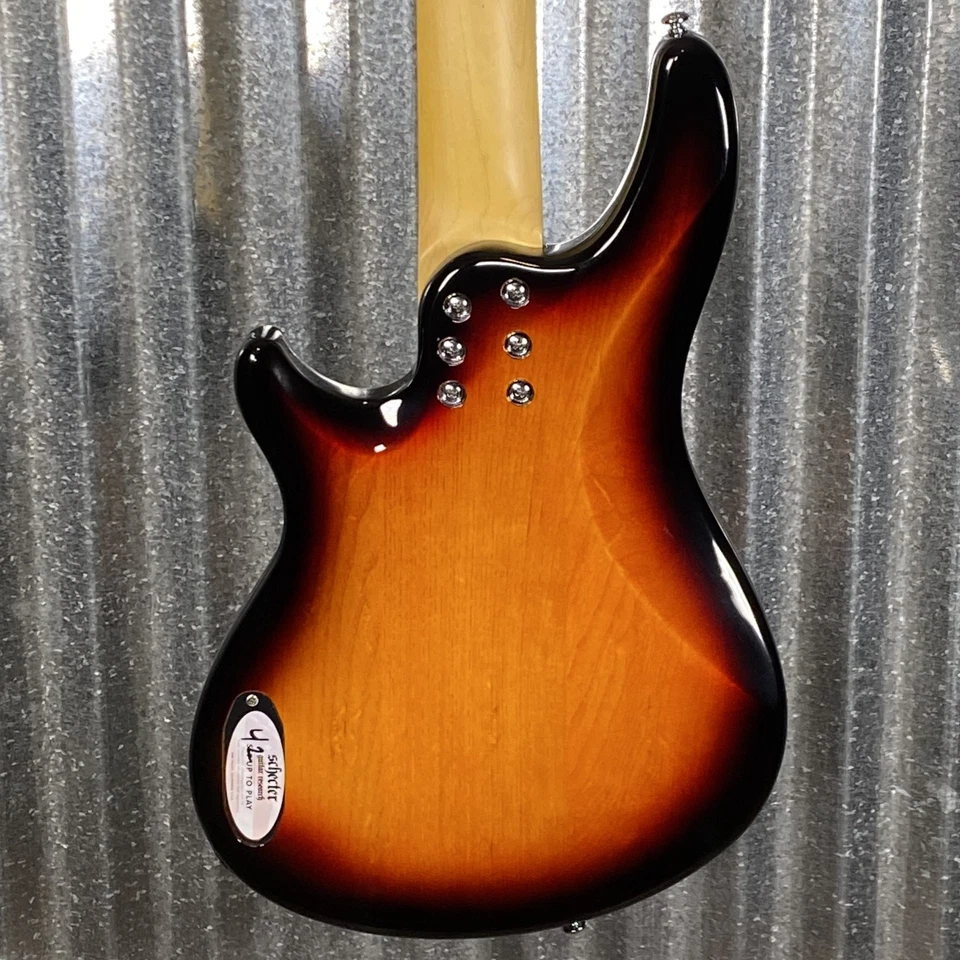 Contrabaixo Schecter CV-5 3-Tone Sunburst com Captadores Schecter Diamond J-Bucker e Ponte Schecter Custom Bass 2494