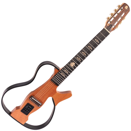 Violão Elétrico Marquês 7-VN-133NSEQ 7 Cordas Natural Fosco Vazado Cutaway com Fishman Clasica III