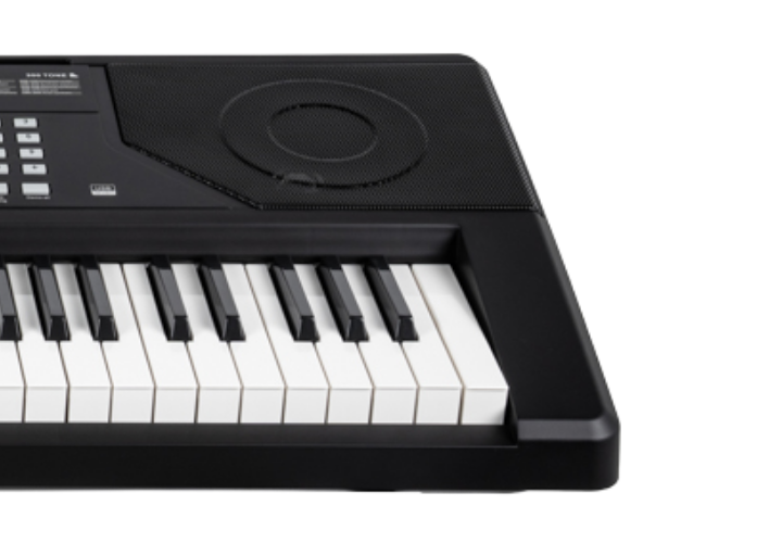 Teclado Digital Acordes K189 Preto com 61 Teclas Sensíveis ao Toque e 300 Timbres