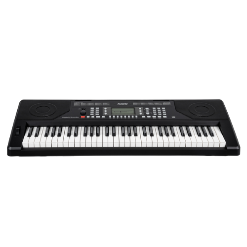 Teclado Digital Acordes K189 Preto com 61 Teclas Sensíveis ao Toque e 300 Timbres