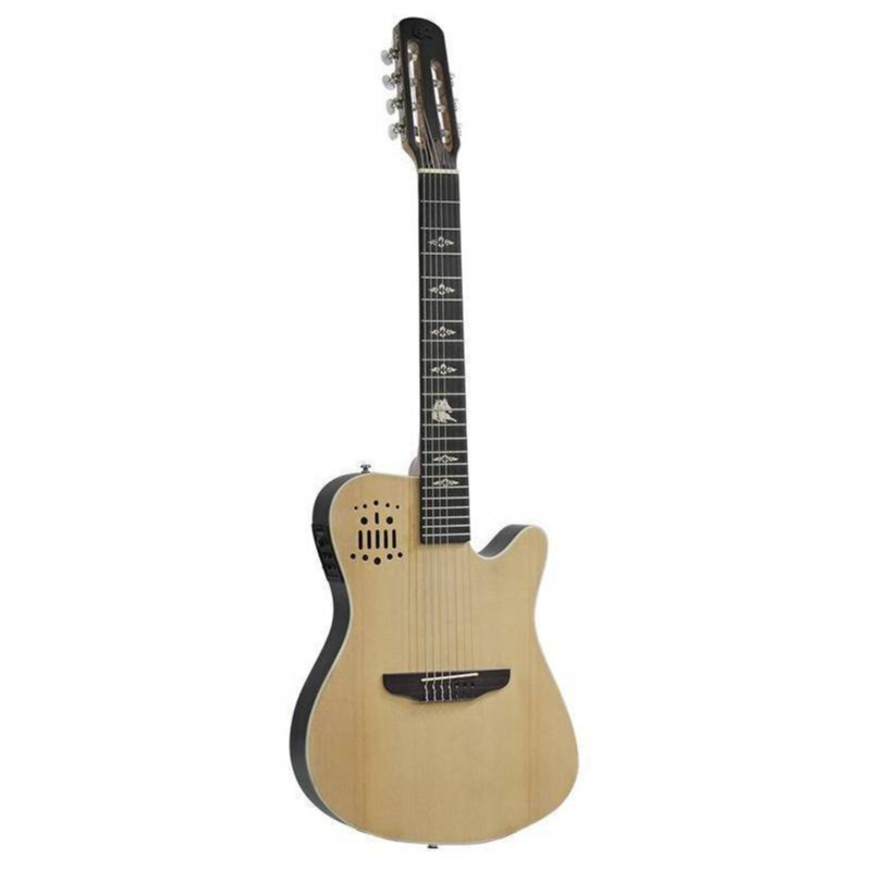 Violão Eletroacústico Marquês 7-VN-145NSEQ 7 Cordas Super Flat Natural Fosco com Fishman Clasica III