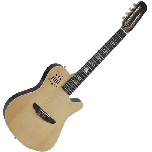 Violão Eletroacústico Marquês 7-VN-145NSEQ 7 Cordas Super Flat Natural Fosco com Fishman Clasica III