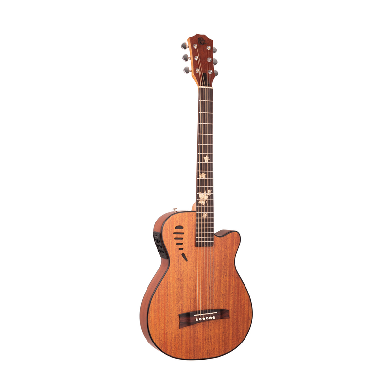 Violão Eletroacústico Marquês VA-43MGSEQ Super Flat Mahogany Fosco Aço com Fishman Presys