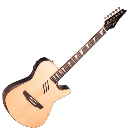 Violão Eletroacústico Marquês VA-244NSEQ Flat Anatômico Natural Fosco Aço com K-4 Efeitos