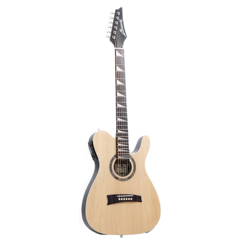 Violão Eletroacústico Marquês VA-44NSEQ Flat Sonic Natural Fosco Aço com MET-A08