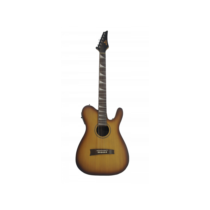 Violão Eletroacústico Marquês VA-44NBEQ Flat Sonic Natural Sombra Aço com MET-A08