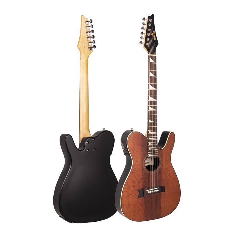 Violão Eletroacústico Marquês VA44 MV EQ Flat Sonic Mahogany Veluto Aço com MET-A08
