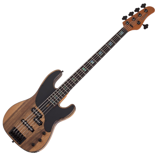 Contrabaixo Schecter Model-T 5 Exotic BKLB Black Limba Natural Satin com Captadores EMG 40DC e Ponte Schecter Diamond Bass 2833