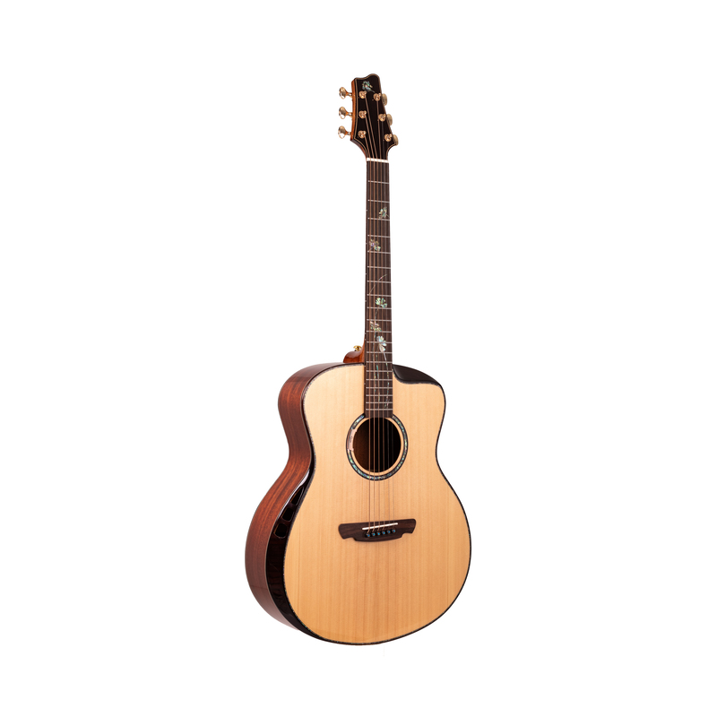 Violão Eletroacústico Marquês VA193 NT EQ Grand Auditorium Natural Brilho Aço com Guitto Double