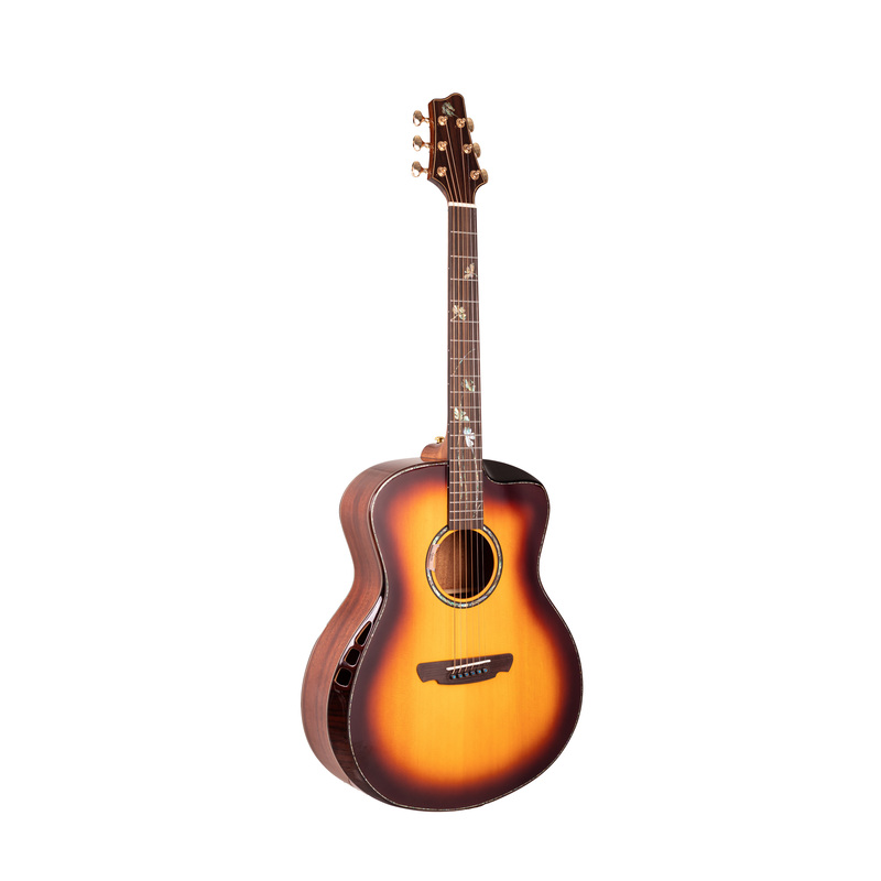 Violão Eletroacústico Marquês VA193 CT EQ Grand Auditorium Castanho Brilho Aço com Guitto Double