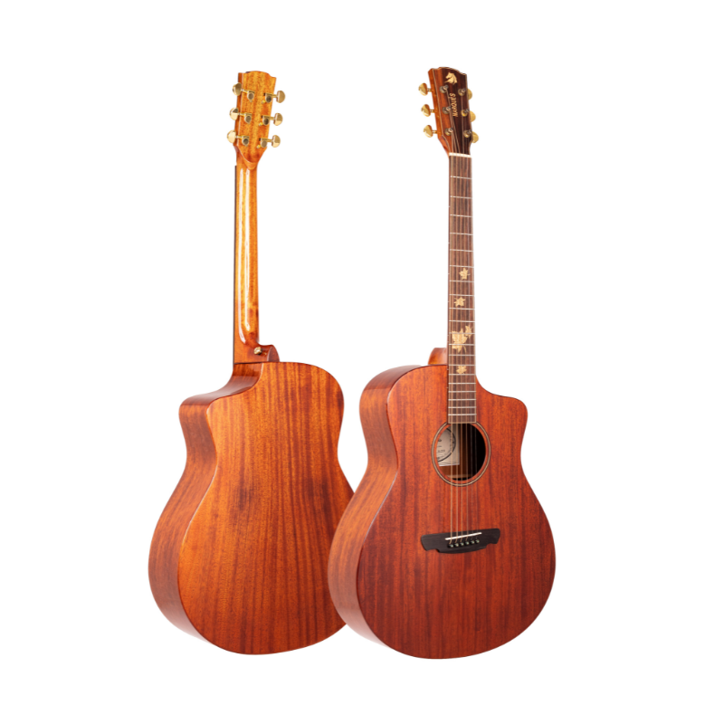Violão Eletroacústico Marquês VA203 MG EQ Grand Auditorium Mahogany Brilho Aço com Double B1G