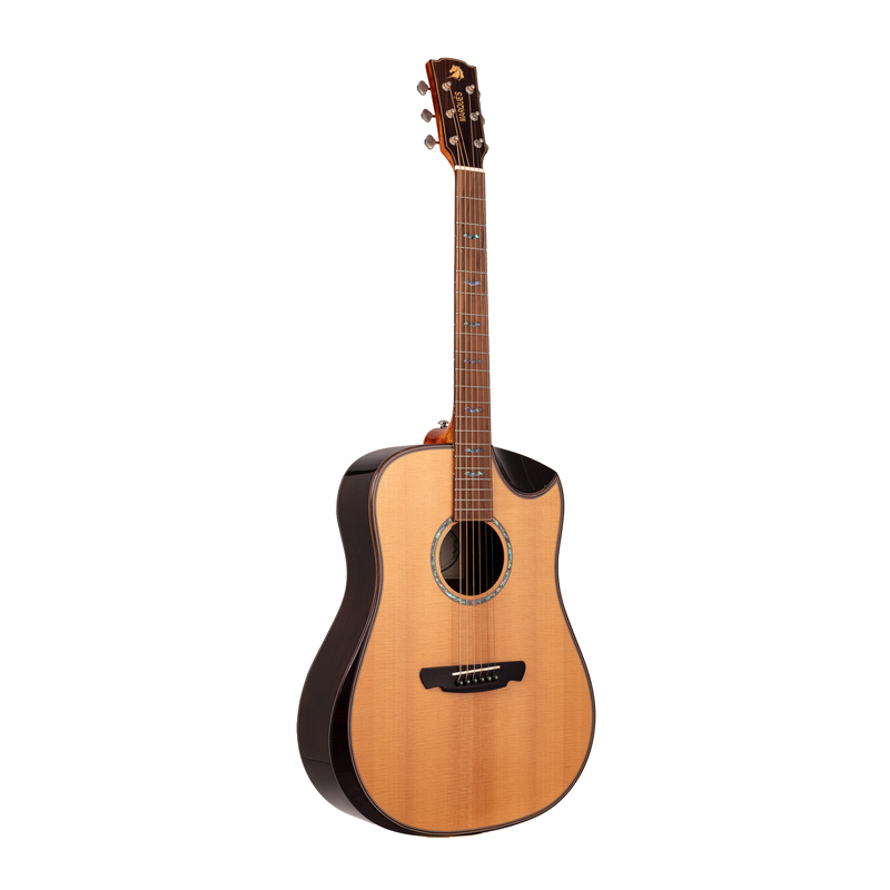 Violão Eletroacústico Marquês VA206 NT EQ Folk Half Cutaway Natural Brilho Aço com Double B1G