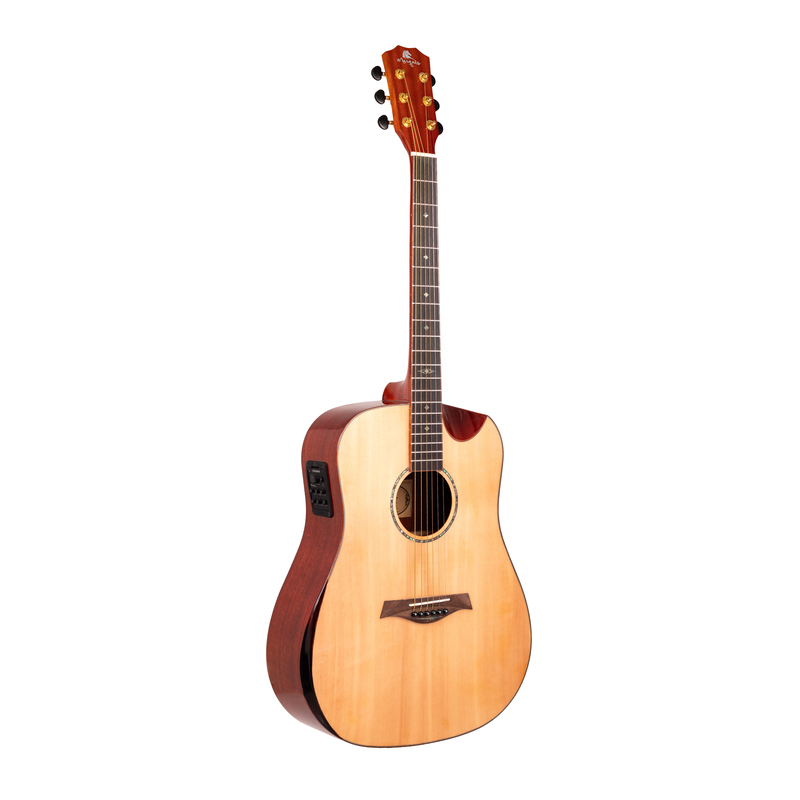 Violão Eletroacústico Marquês VA245 NT EQ Folk Half Cutaway Natural Brilho Aço com Fishman Presys+