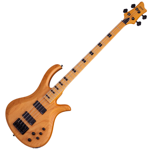 Contrabaixo Schecter Riot-4 Session ANS Aged Natural Satin com Captadores EMG 35HZ e Ponte Schecter Custom Bass String-Thru 2852