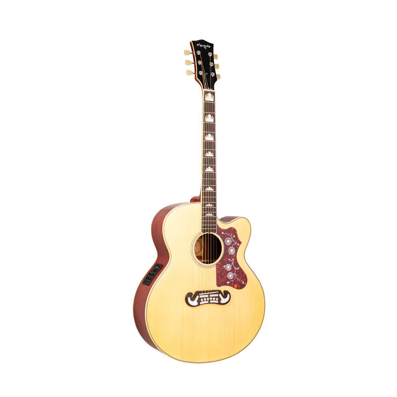 Violão Eletroacústico Marquês VA209 NT EQ Jumbo Cutaway Natural Brilho Aço com Fishman Presys+