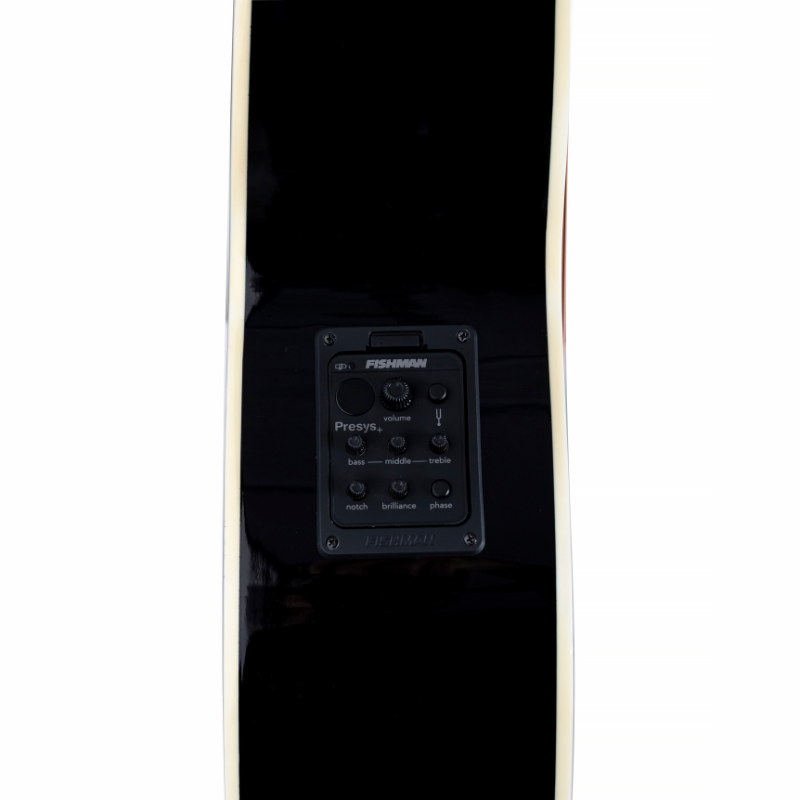 Violão Eletroacústico Marquês VA209 BK EQ Jumbo Cutaway Black Brilho Aço com Fishman Presys+
