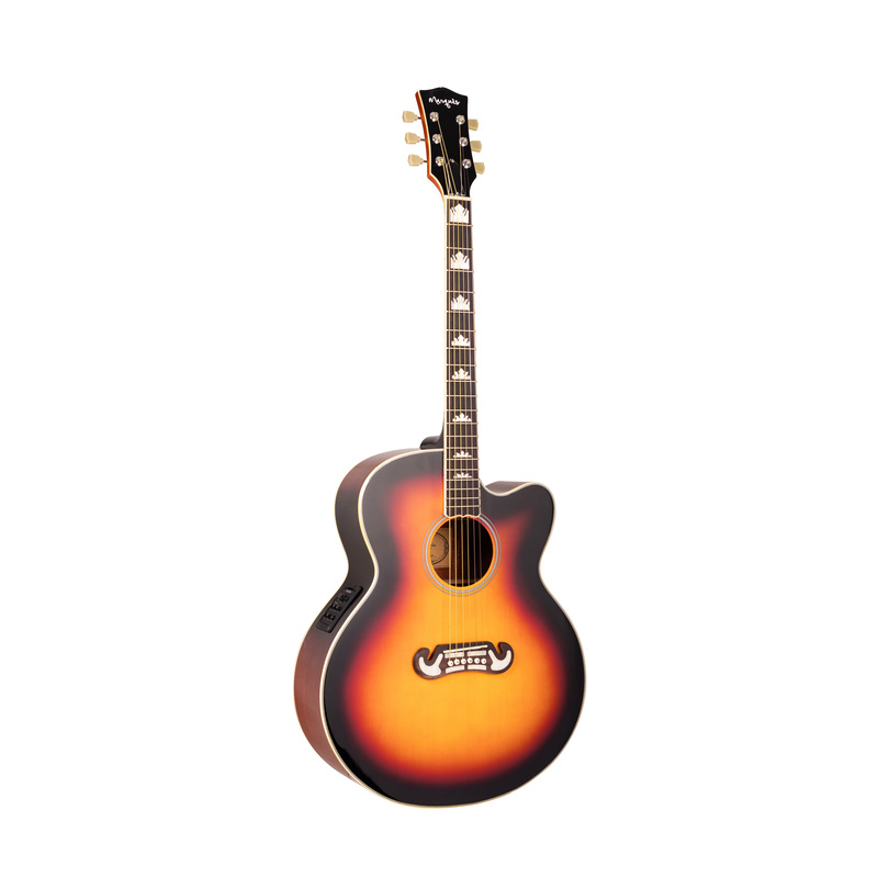 Violão Eletroacústico Marquês VA209 SB EQ Jumbo Cutaway Sunburst Brilho Aço com Fishman Presys+