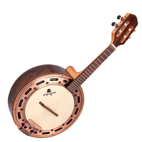 Banjo Marquês Musical BAJ93 CT EL com Captador Passivo Cap-06 e Aro Envelhecido
