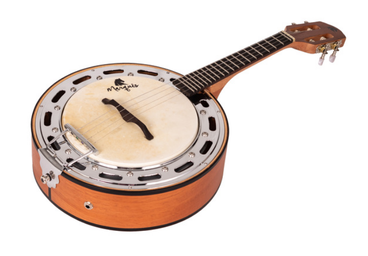 Banjo Marquês Musical BAJ90 CTS EL Castanho com Captador Passivo Cap-06 e Aro Cromado