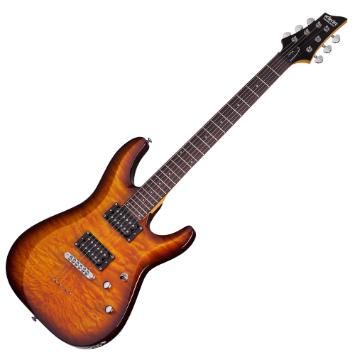 Guitarra Schecter C-6 Plus VSB Vintage Sunburst com Captadores Schecter Diamond Plus e Ponte Tune-O-Matic 444