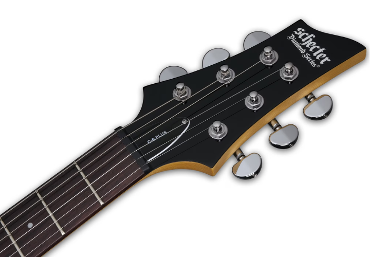 Guitarra Schecter C-6 Plus EM Electric Magenta com Captadores Schecter Diamond Plus e Ponte Tune-O-Matic 445