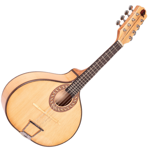 Bandolim Eletroacústico Marquês Musical BND185 NT EL Natural Brilho Maciço com Tampo Pinho Alemão Maciço e Captador Passivo Cap-06