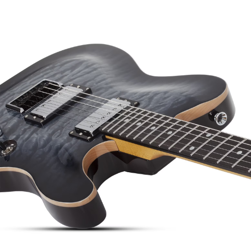 Guitarra Schecter PT Classic TBB Transparent Black Burst com Captadores Schecter USA Pasadena Plus e Pasadena Classic e Ponte Tune-O-Matic 7323