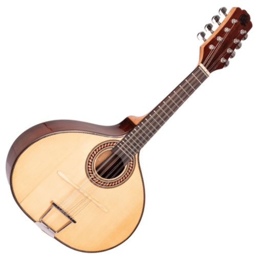 Bandolim Eletroacústico Marquês Musical BND-186NTEL Natural Brilho Maciço com Tampo Pinho Alemão Maciço e Captador Passivo Cap-06