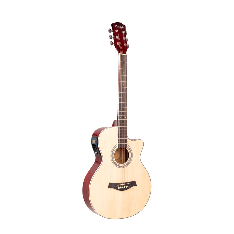 Violão Eletroacústico Marquês VA-205NTEQ Cutaway Natural Brilho Aço com LC-5